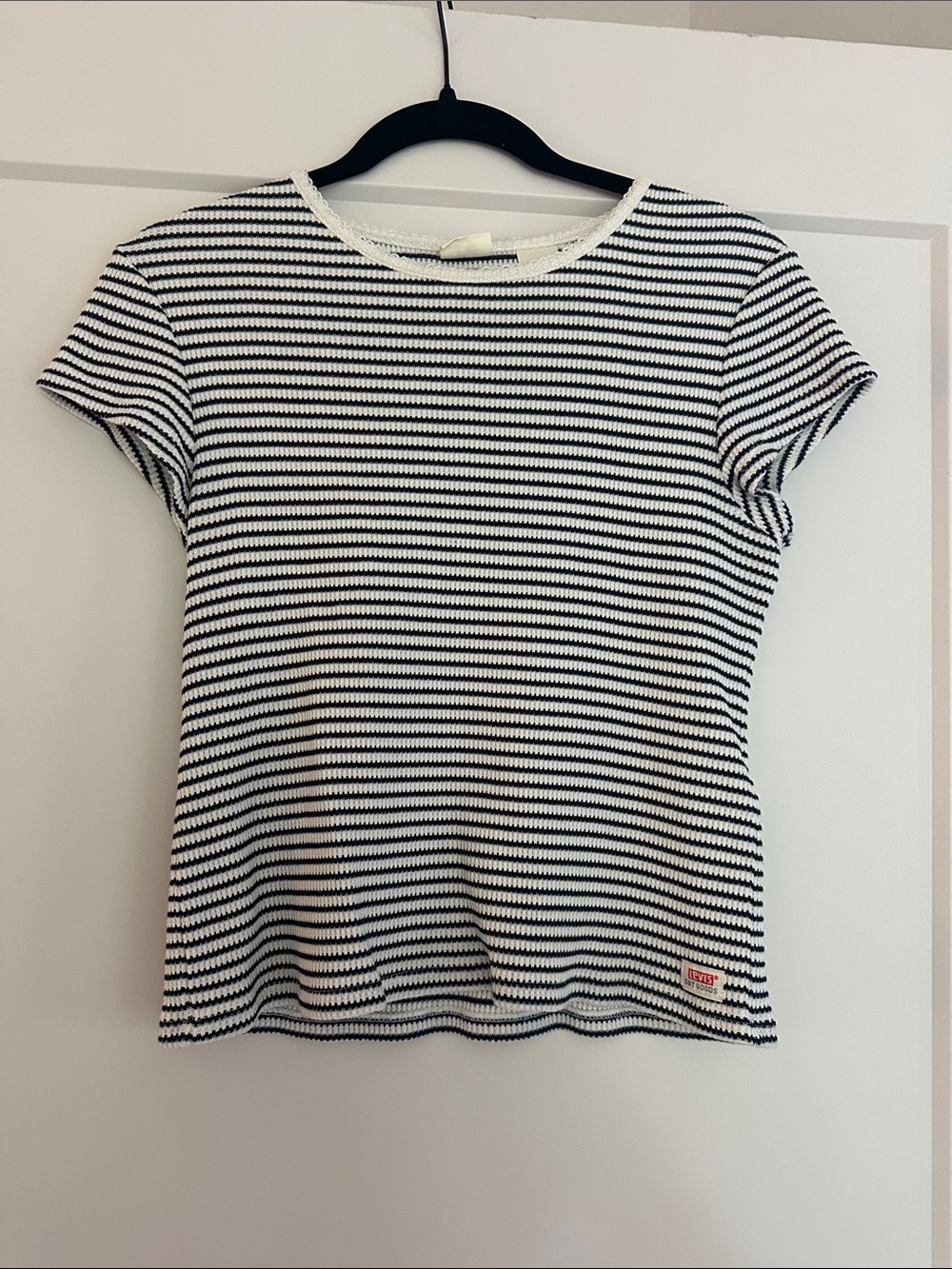 Levi's Navy & White Striped Short Sleeve Tee